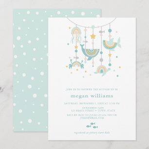 Boho Sea Animal Baby Shower Invitation