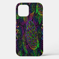Boho Sea Turtle: Psychedelic Mandala Pattern
