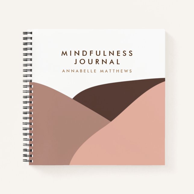 Boho Self Care Therapy Mindfulness Notebook (Front)