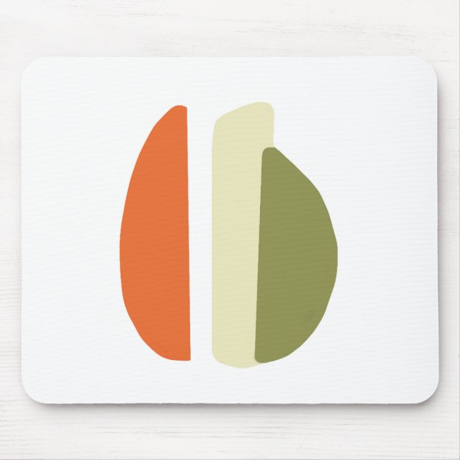 boho shapes abstract mouse pad (Front)