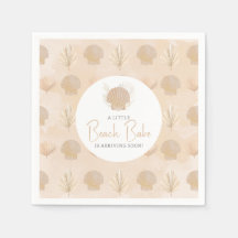 Boho Shell Beige Ocean Baby Shower