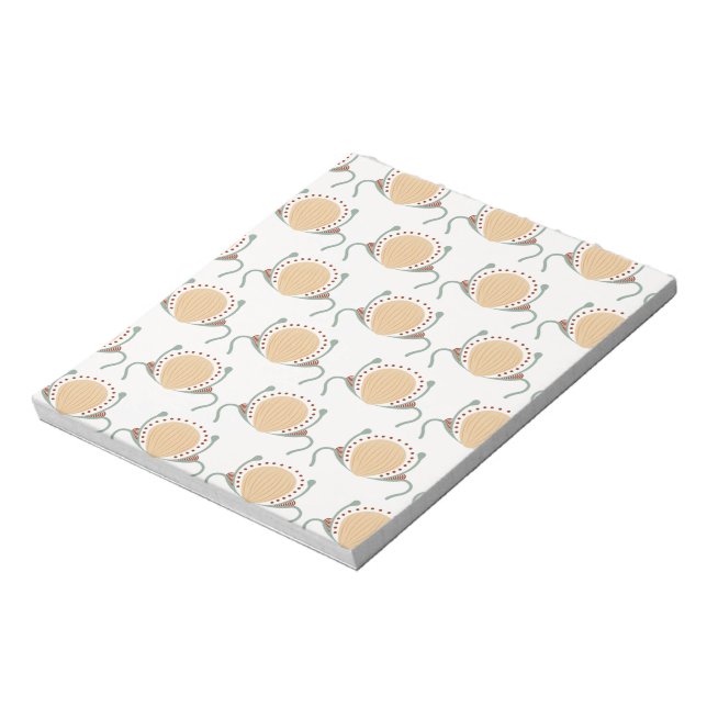 Boho Shell Pattern Notepad (Rotated)