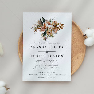 Boho Simple Elegant Wedding Invitation