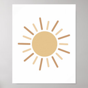 Boho Simple Sun Minimalist Kids Decor