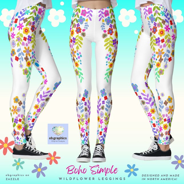 Boho Simple Wildflower Leggings (Creator Uploaded)