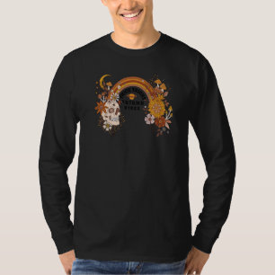Boho Skull Halloween Witchy Spooky Thick Thighs Au T-Shirt