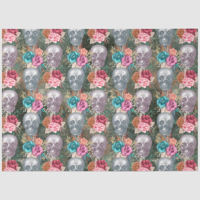 Boho Skull Series Design 10 Tissue Paper (Front)