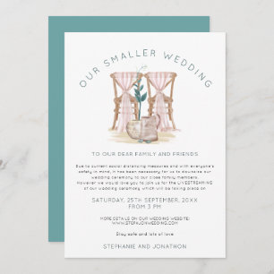 Boho Smaller Wedding Chairs Downsize Announcement