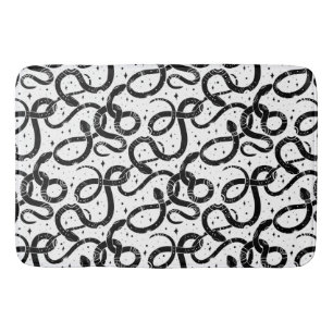 Boho snakes bath mat