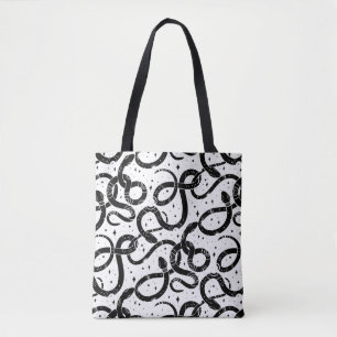 Boho snakes tote bag
