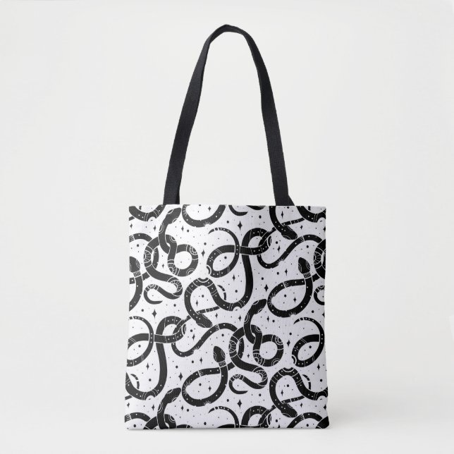 Boho snakes tote bag (Front)