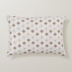 Boho Soft Neutral Tribal Geometric Aztec Pattern Decorative Cushion
