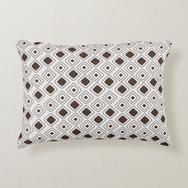 Boho Soft Neutral Tribal Geometric Aztec Pattern Decorative Cushion (Front)