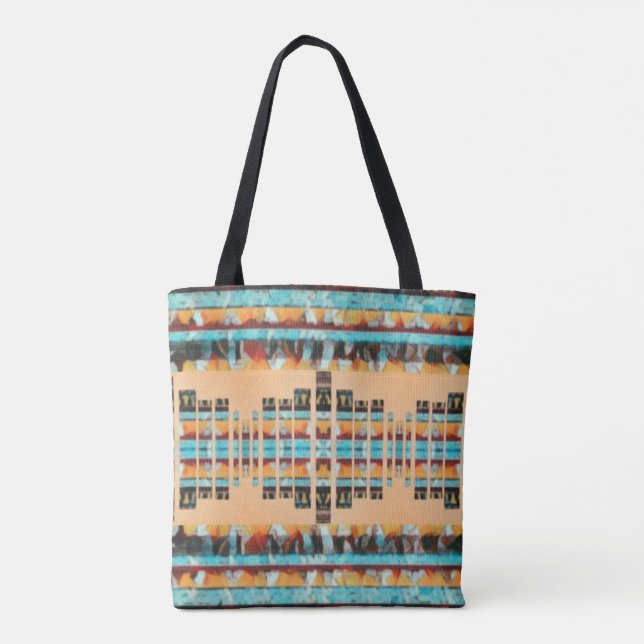 Boho Southwest Inspired Tote Bag (Back)
