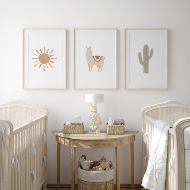 Boho Southwestern Llama Girl Nursery Decor (Creator Uploaded)
