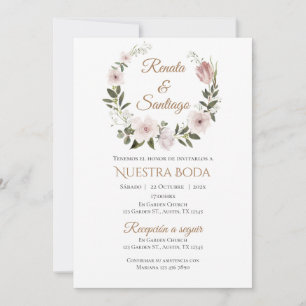 Boho Spanish Wedding Invitation