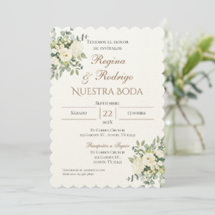 Boho Spanish Wedding Invitation