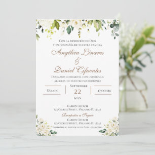 Boho Spanish Wedding Invitation