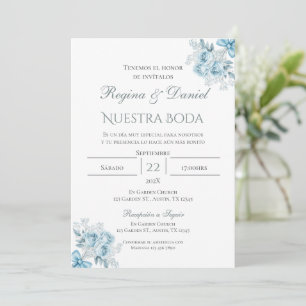 Boho Spanish Wedding Invitation