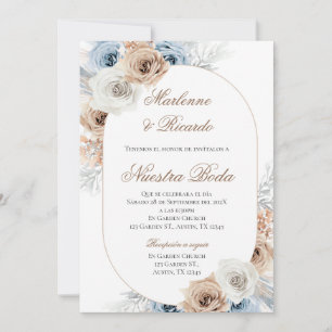 Boho Spanish Wedding Invitation