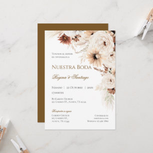 Boho Spanish Wedding Invitation