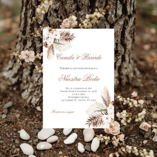 Boho Spanish Wedding Invitation