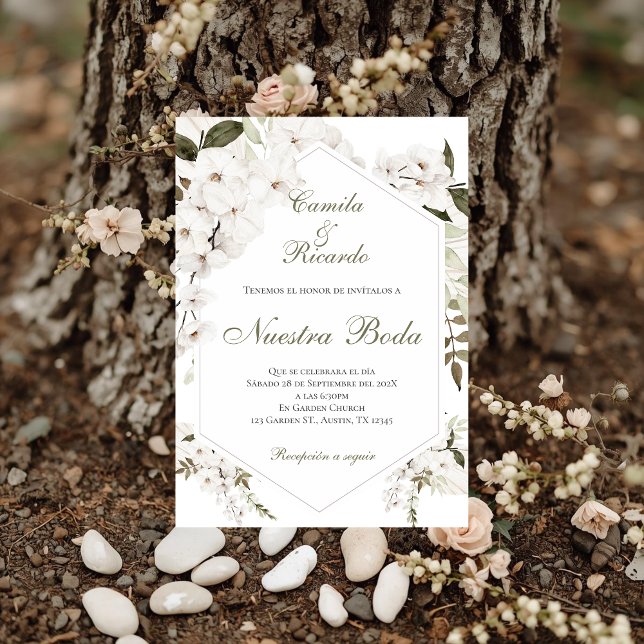 Boho Spanish Wedding Invitation (Creator Uploaded)