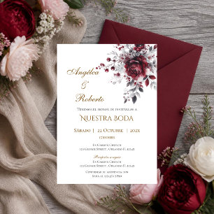 Boho Spanish Wedding Invitation