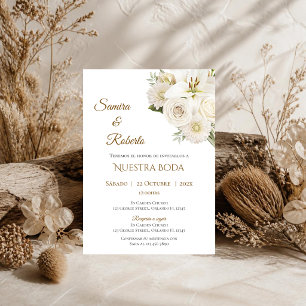 Boho Spanish Wedding Invitation