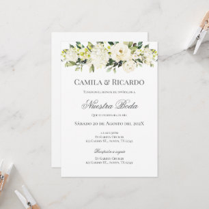 Boho Spanish Wedding Invitation