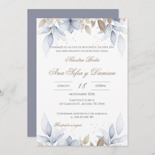 Boho Spanish Wedding Invitation