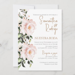 Boho Spanish Wedding Invitation