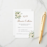 Boho Spanish Wedding RSVP Card