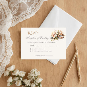 Boho Spanish Wedding RSVP Card