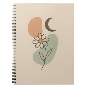 Boho Spiral Notebook – Aesthetic Minimalist 