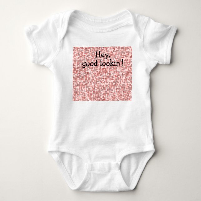 Boho Spirals Baby Bodysuit (Front)