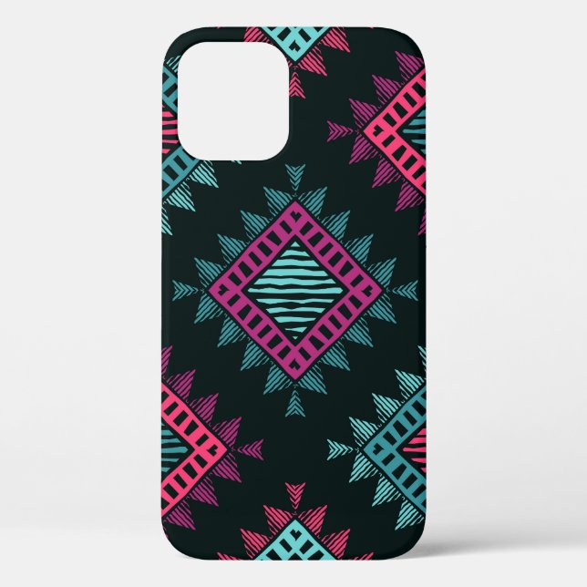 Boho Spirit: Tribal Ethnic Seamless Case-Mate iPhone Case (Back)