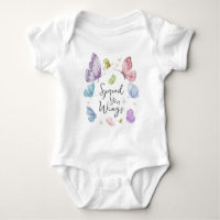 Boho Spread Your Wings Butterfly Baby One-piece