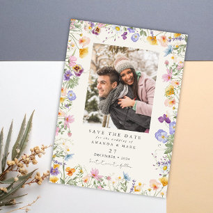 Boho Spring Wildflowers Botanical Garden  Invitation