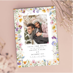 Boho Spring Wildflowers Botanical Garden Invitation