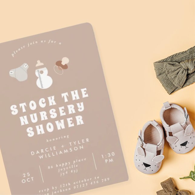 Boho Stock The Nursery Baby Shower Invitation (Creator Uploaded)