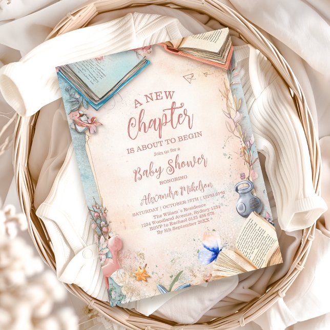 Boho Storybook Baby Shower Invitation (Creator Uploaded)