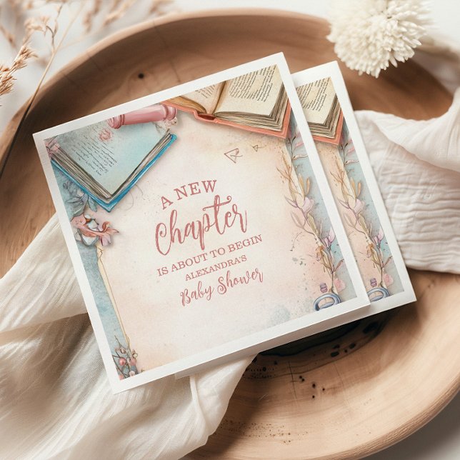 Boho Storybook Baby Shower Napkin (Creator Uploaded)