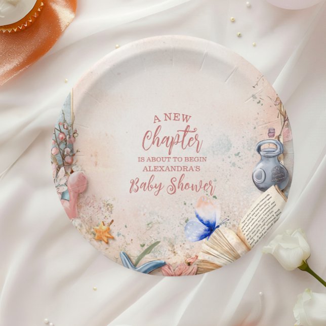 Boho Storybook Baby Shower Paper Plate (Creator Uploaded)