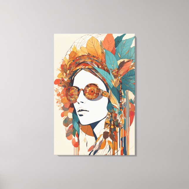 Boho Stretched Canvas Print (Front)
