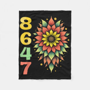 Boho Style 86 47 Trump Not My President  Fleece Blanket