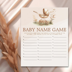 Boho Style Baby stroller neutral baby shower