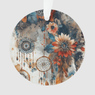 Boho style design with dreamcatchers ornament