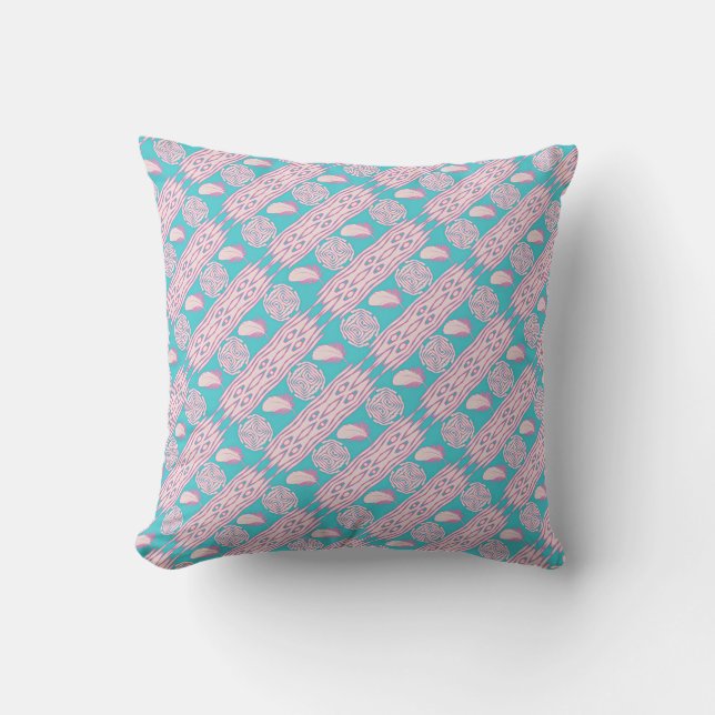 boho style ethic feathers pattern cushion (Front)