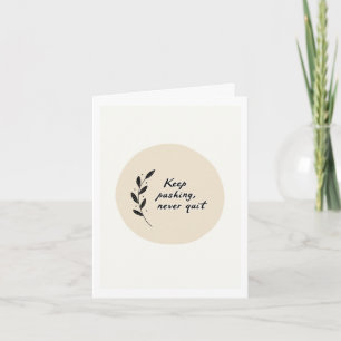 Boho Style Floral Greeting Get Well Card